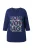 Ulla Popken Shirt  marine / groen / zalm roze / eierschaal