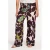 YOEK wide leg high waist broek donkerrood