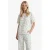 FLURESK straight broek met print – ecru
