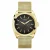 GUESS Analoog horloge ‘MARSHALL’  goud / zwart