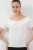 Bootneck Geribde Blouse met Strik