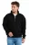 JUSTEVER Regular Fit Opstaande Kraag Halve Rits Zwarte Heren Sweatshirt – Prime