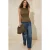 TRENDYOLMİLLA Dames Kaki Effen Mouwloos Regular fit Blouses