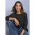 Dolman-trui met glitterdetails