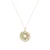 Luxenter Sterling Zilver 925 collier met Veelkleurige Zirkonia afgewerkt in 18K geel goud – Xodoa