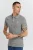Blend slim fit polo BHNATE met contrastbies beetle green