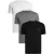 Hugo Heren Triplet Logo T-Shirt (Pak van 3) (Zwart/Grijs/Wit)