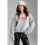 Oversized sweatshirt met print en ronde hals
