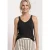 Top met V-hals en decoratief detail