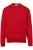 HAKRO Organic Regular Fit Sweatshirt ronde hals rood, Effen