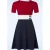 Topvintage exclusive ~ Amalia Stripes swing jurk in multi