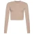 Geribd en geborduurd getailleerd dames-T-shirt met lange mouwen Superdry