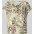 MORE & MORE T-shirt in all-over look met cascadehals