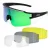 YEAZ Sportzonnebril ‘Sunthrill’  zwart
