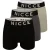 Nicce Heren Vidaxl Boxershorts (Verpakking van 3) (Zwart/Grijs)