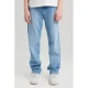 America Today waist straight leg jeans light blue denim