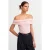 Off-Shoulder Slim Fit Jersey Blouse