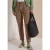 Mid Waist Slim Leg Hose in casual pasvorm