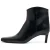 Bimba y Lola Black Leather Heeled Gaucho Ankle Boot