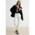 TRENDYOLMİLLA Dames Wit Effen Recht Hoge taille Jeans