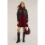 Motivi Long Jacket In Coated Fabric Black