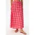 Dames Katoenen Gingham Maxi Rok