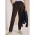 Mid Waist Slim Leg Hose in casual pasvorm