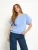 Peppercorn Top ‘Nicia’  blauw gemêleerd