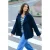 Ivy Beau manteljas donkerblauw