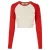 Biologisch dames-T-shirt met lange mouwen Urban Classics Retro Baseball
