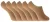 Set van 6 bamboe invisible trainersvoering voor dames – Beige