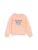 TOM TAILOR Sweatshirt  abrikoos / lichtroze / zwart / zilver