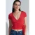Crop Wrap Blouse met Strikdetail