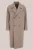 WE Fashion – Heren oversized manteljas – Oversized – Greige –
