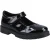 Hush Puppies Sabrina Patent SNR Meisjes Zwart Leren Schoenen