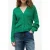 Tommy Hilfiger Mid Cable V-neck Ls Courtside Green