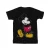 Disney Heren Mickey Mouse Classic Kick T-Shirt (Zwart)
