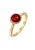 ELLI PREMIUM Ring  goud / bloedrood
