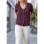 Street One Studio Dames Shirt met V-hals en knoopsluiting in Paars