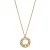 Orphelia ‘Estelle’ Dames 925 Sterling Zilveren Ketting met Hanger – Goud ZH-7516/G