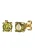KUZZOI Oorbel  goud / groen