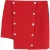 Versus Versace asymmetrische minirok in rode polyester