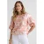 Tramontana gebloemde top roze
