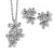 Orphelia Dames 925 Sterling Zilveren Set: Ketting-Pendant + Oorbellen – Zilver SET-6026