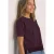 Shirt met ronde hals en kant aan de zoom