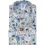 Overhemd R2 Modern Fit blauw bloemenpatroon