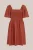 WE Fashion – Dames jersey jurk – Curve – Regular fit – Terra Cotta –   Plus Size