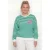 Colourful Rebel Curve sweater Plus Size met logo – groen