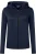 HAKRO Dames Jas met capuchon donkerblauw, Effen
