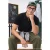 TRENDYOL MAN Heren Zwart Effen Kort Regular fit Poloshirts